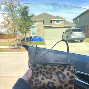 Michael Kors Animal Print Wristlet